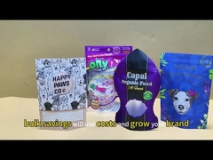 شعار مخصص واضح / شفاف / متبلط / متجمد الختم الذاتي القابل للاستمرار سحب زيب قفل أكياس بلاستيكية الغذاء