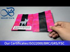 كيس بسحاب قائم من القنب مع نافذة شفافة