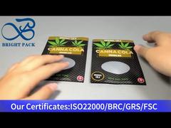 أكياس بسحاب مقاومة للأطفال باللون البني مع براءة اختراع أمريكية