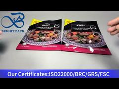 كيس بلاستيكي مع نافذة شفافة للتعبئة الغذائية