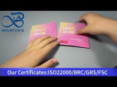 حقيبة وردية صغيرة قائمة لمسحوق البروتين