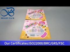 حقيبة بلاستيكية ملونة مع نافذة شفافة لألعاب الأطفال