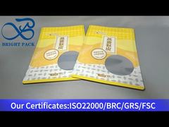 أكياس مركبة صفراء من ورق الألومنيوم للشوفان 450 غرام