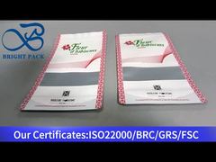 حقيبة زيب بيضاء ذات نافذة شفافة ذات جودة غذائية