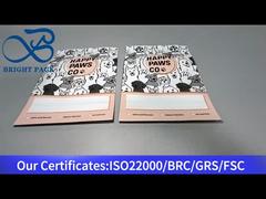 كيس من البلاستيك الألومنيوم الوردي لتغليف أغذية الحيوانات الأليفة