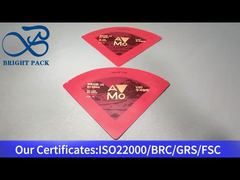 كيس تغليف أحمر غير منتظم الشكل للقهوة 15 جرام