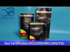 حقيبة سوداء مسطحة القاع مع صمام 1 كجم