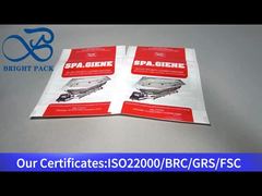 كيس تغليف بسحاب بلاستيكي أبيض لمطهر الحمام 80 جرام