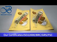 كيس بلاستيك أصفر لكوكيز موكا مملوءة بكريمة 260 جرام