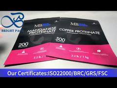 حقيبة سوداء بسحاب للقفل للمكملات الغذائية بوزن 1 كجم