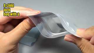 حقيبة قفل للأطفال مع نافذة عرض