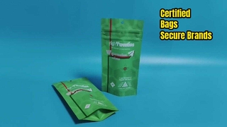 حقيبة تغليف القنب معتمدة من الولايات المتحدة لمقاومة الأطفال للعلامات التجارية