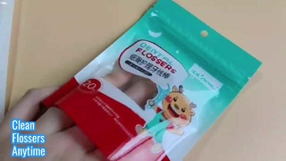 أكياس بلاستيكية محكمة الغلق بسحاب لتخزين خيط تنظيف الأسنان وصحة الفم أثناء السفر