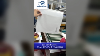 أكياس ورق زجاجية شفافة صديقة للبيئة وقابلة للتخصيص لتغليف الملابس المتميزة