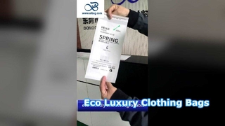 أكياس ورق زجاجية بأحجام قابلة للتخصيص ومعتمدة من FSC مع ختم ذاتي اللصق لتعبئة الملابس الفاخرة