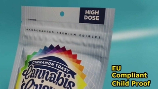 تغليف مقاوم للأطفال، منتج معتمد من الولايات المتحدة لمستوصفات وعلامات تجارية للقنب في الاتحاد الأوروبي