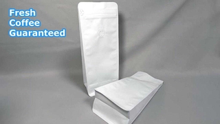 أكياس قهوة مسطحة القاع قابلة للإغلاق مع صمام