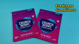 أكياس مايلر زيبلوك المخصصة الحاصلة على براءة اختراع في الولايات المتحدة لتلبية احتياجات نضارة القنب والامتثال