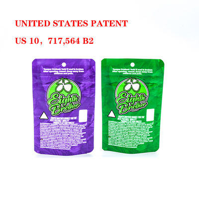 المقاومة للروائح البلاستيكية سحاب القفل الحقائب الحماية للطفل حقيبة الطعام ذاتية الوقوف