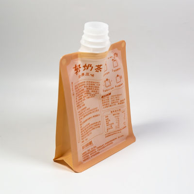 الشعار المطبوعة حسب الطلب كيس الصفيحة الغذائية Flip رش كيس الصفيحة الغذائية العصير حزمة كيس