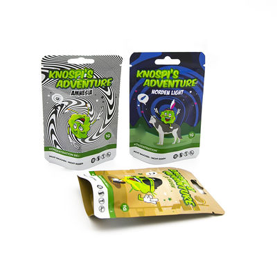 طباعة مخصصة ضد الأطفال الزيبر ضد الرائحة تغليف قابلة لإعادة الإغلاق أكياس مايلر للتبغ الأعشاب السجائر