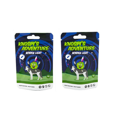 حقيبة بلاستيكية مقاومة للزيبلوك طباعة ورقية طبقة الأطفال التبغ تغليف الحقيبة الكوكيز أكياس مايلر