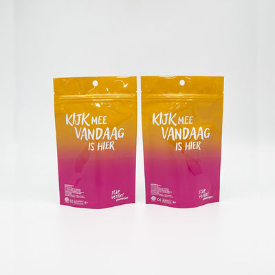 بطاقة براءة الاختراع قفل الأطفال الصغار FDA الجودة الغذائية المواد الخام مقاومة للرطوبة والهواء قفل الأطفال حقيبة الزيبور حقائب مايلر مخصصة