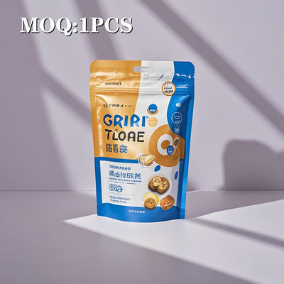 OEM ODM مخصصة تقف كيس مايلار لأبوس]؛ ر مسحوق الفاكهة ل 100g مع نافذة واضحة