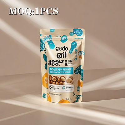 معايير سلامة الغذاء المتلألئة أو اللامعة أكياس التغليف المقاومة للروائح مع سحب سريع القفل