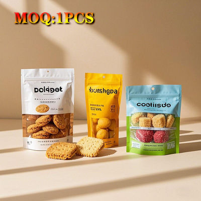 حقائب مايلر للقهوة والشوكولاته يمكن إعادة تدويرها مع النوافذ والسحاب