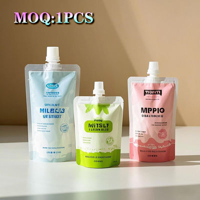 الوقوف البلاستيكية المخصصة عصير سائل كيس مشروب حقائب التعبئة الحقيبة العصير العصير Doypack حقيبة العصير