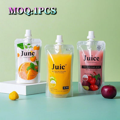 الحاجز العالي المطبوعة حسب الطلب الوقوف كيس الصفيحة عصير الحليب التعبئة السائلة كيس الصفيحة