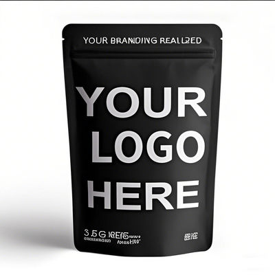 طباعة مخصصة متطابقة واقفة زيبلوك أكياس مايلر قابلة لإعادة الاختراع أكياس التعبئة الغذائية المقاومة للرائحة