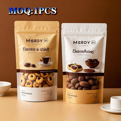 أكياس التغليف الغذائي البلاستيكية عالية الحاجز القابلة لإعادة الإغلاق زيبر قفل 3D القاعدة الوقوف والنوافذ المراقبة ضد الرطوبة للمنتجات المجمدة