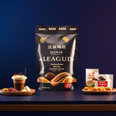 أكياس التعبئة المركبة الغذائية المقاومة للرطوبة ومقاومة للتسرب المادة متعددة الطبقات للوجبات الخفيفة / القهوة / الأطعمة الجافة