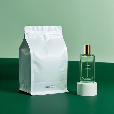 Premium Eight Side Sealing Flat Bottom Bag with Zipper - 100% Leakproof Custom Printed Food Packaging Pouch for Coffee/Pet Food/Spices