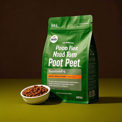 أكياس زيبلوك المقاومة للأطفال معتمدة من قبل ASTM مطبوعة خصيصًا للغذاء للحيوانات الأليفة