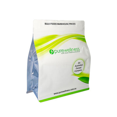 كيسات ذات ثمانية جوانب مطبوعة حسب الطلب عبوات صديقة للبيئة ضد التسرب للاستخدام الغذائي والصناعي