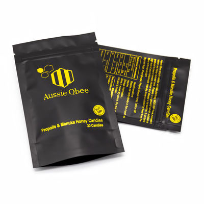 أكياس تعبئة متعددة الطبقات من الألومنيوم المركب ضد الأطفال للحلوى / الوجبات الخفيفة / الأدوية حلول تعبئة CR قابلة للتخصيص