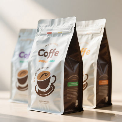 حزم القهوة الممتازة كيس مايلر ريح القفل الصمام و 99٪ ضوء فوق البنفسجي حجب