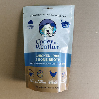 كيس الوقوف المخصص صديقة للبيئة قابلة لإعادة إغلاق للقهوة طعام الحيوانات الأليفة مستحضرات التجميل 100g 500g 1kg