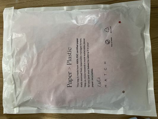 أكياس ورقية قابلة للتحلل البيولوجي المستدامة المخصصة لتغليف التجزئة