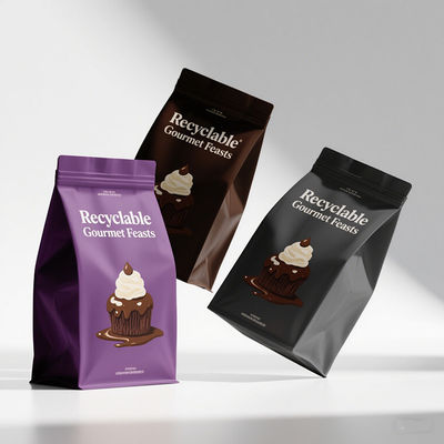 التغليف المختوم من ثمانية جوانب للطعام الصحي ألوان البانتون وطباعة رموز QR