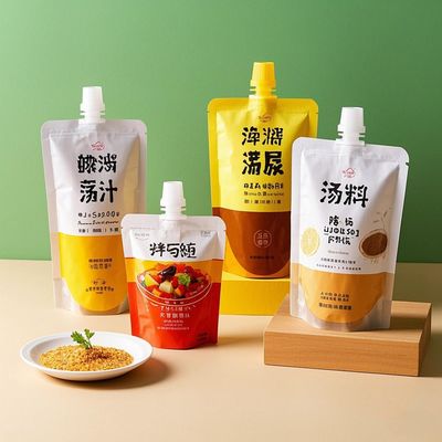 حقائب بلاستيكية مخصصة حقيبة تغليف الغذاء حقيبة بلاستيكية من ورق الألومنيوم حقيبة مايلر قفية حقيبة كيس للعصير