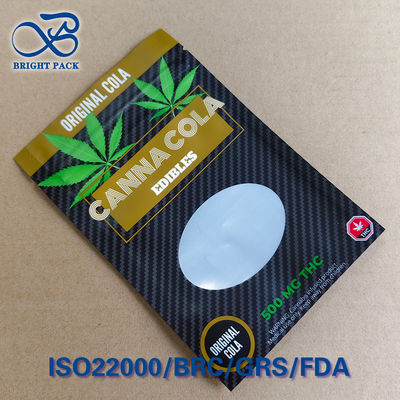 عبوات عالية الحاجز المقاومة للأطفال مع نافذة - طبقة من ورق الألومنيوم ومقاومة الأكسجين