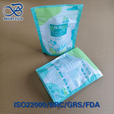 أكياس ثلاثية الختم القائمة للغسيل - سحب سريع و نافذة واضحة