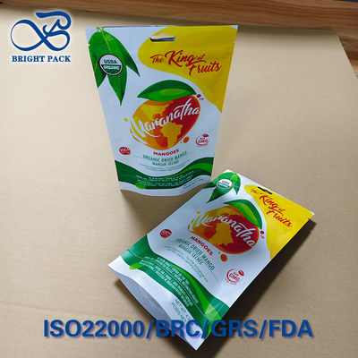 تغليف شرائح المانجو بفتحة تعليق - ختم ثلاثي الجوانب، حاجز للرطوبة ونافذة شفافة