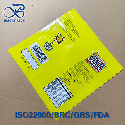 أكياس بسحاب واقفة على شكل قلب بشعار مخصص، أكياس تغليف قابلة لإعادة الإغلاق وآمنة للطعام للحلوى والوجبات الخفيفة​