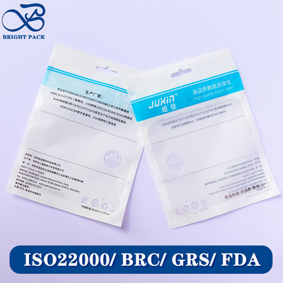 الأكياس البلاستيكية الصديقة للبيئة مع نوافذ شفافة.