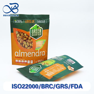 مصنع إمدادات الوقوف حقائب زيبلوك أكياس مايلر للكعك التعبئة مع الطباعة المخصصة والنوافذ.